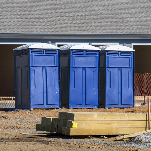 what is the maximum capacity for a single portable toilet in Johnson NE